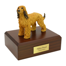 Afghan Hound, Standing Figurine Pet Cremation Urn