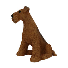 Airedale Terrier Sitting Figurine Pet Cremation Urn