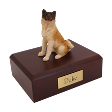 Akita Japanese, Sitting Figurine Pet Cremation Urn