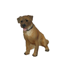 Border Terrier, Tongue Out Sitting Figurine Pet Cremation Urn