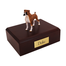 Boxer Brindle, Ears Down Figurine Pet Cremation Urn