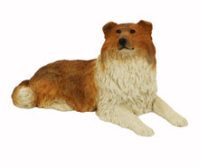 Collie, Lying Down Figurine Pet Cremation Urn 