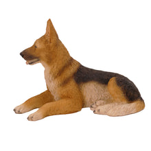 German Shepherd, Lying Down Figurine Pet Cremation Urn