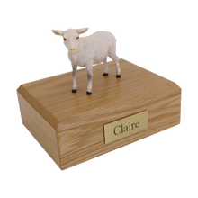 White Goat, Standing Figurine Pet Cremation Urn