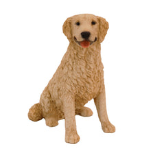 Blonde Golden Retriever, Sitting Figurine Pet Cremation Urn