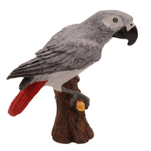 Gray African Parrot, Perched Figurine Pet Cremation Urn