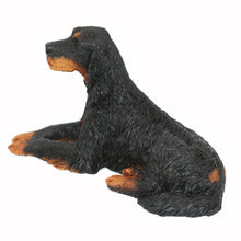 Gordon Setter, Lying Down Figurine Pet Cremation Urn