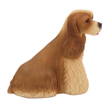 Golden Cocker Spaniel, Sitting Figurine Pet Cremation Urn