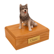 Husky, Sitting Figurine Pet Cremation Urn 