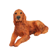 Irish Setter, Lying Down Figurine Pet Cremation Urn 