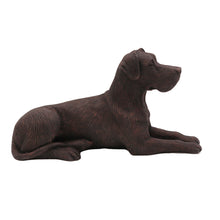 Bronze Great Dane, Ears Down Figurine Pet Cremation Urn