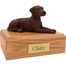 Chocolate Labrador, Resting Figurine Pet Cremation Urn