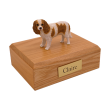 Female Brown King Charles Spaniel, Standing Figurine Pet Cremation Urn