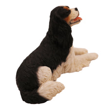 Black King Charles, Lying Down Figurine Pet Cremation Urn