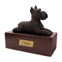 Bronze Schnauzer, Figurine Pet Cremation Urn