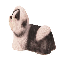Black & White Shih Tzu, Tongue Out Standing Figurine Pet Cremation Urn
