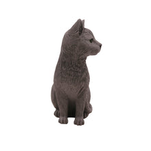Gray Cat, Sitting Figurine Pet Cremation Urn