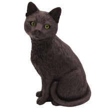 Black Cat, Sitting Figurine Pet Cremation Urn