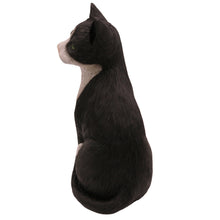 Black & White Cat, Sitting Figurine Pet Cremation Urn