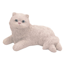 White Persian Cat, Lying Down Figurine Pet Cremation Urn