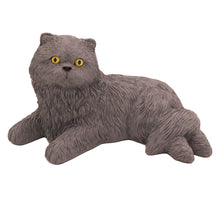 Grey Persian Cat, Lying Down Figurine Pet Cremation Urn