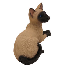 Seal Point Siamese Cat, Lying Down Figurine Pet Cremation Urn