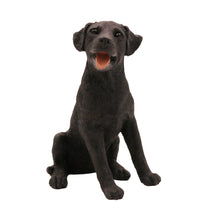Black Labrador, Sitting Figurine Pet Cremation Urn