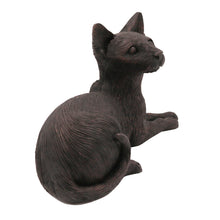 Bronze Siamese Cat, Lying Down Figurine Pet Cremation Urn