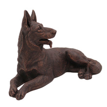 Bronze German Shepherd, Tongue Out Figurine Pet Cremation Urn