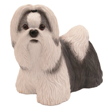 Grey & White Shih Tzu, Standing Figurine Pet Cremation Urn