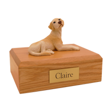 Yellow Labrador, Lying Down Figurine Pet Cremation Urn