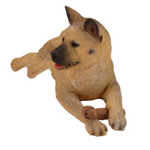 Fawn Akita, Lying Down Figurine Pet Cremation Urn