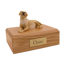 Golden Labrador, Lying Down Figurine Pet Cremation Urn