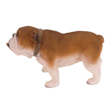 Brown and White Bulldog, Standing Figurine Pet Cremation Urn