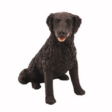 Black Labrador, Longhaired Sitting Figurine Pet Cremation Urn