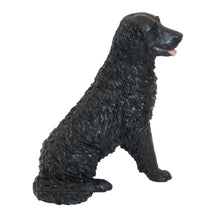 Black Labrador, Longhaired Sitting Figurine Pet Cremation Urn