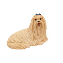 Maltese, Lying Down Figurine Pet Cremation Urn