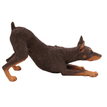 Red Doberman, Play Bowing Figurine Pet Cremation Urn
