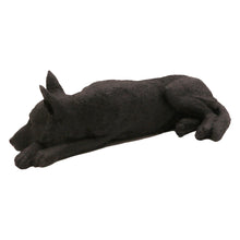 Black German Shepherd, Resting Figurine Pet Cremation Urn