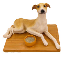 Tan Greyhound, Lying Down Figurine Pet Cremation Urn