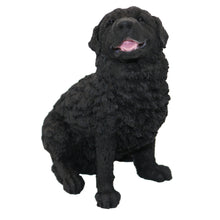Black Newfoundland Sitting Figurine Pet Cremation Urn