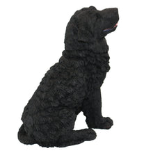 Black Newfoundland Sitting Figurine Pet Cremation Urn