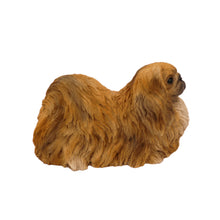 Tan Pekingese, Lying Down Figurine Pet Cremation Urn 