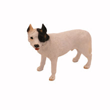 White Pit Bull Terrier, Standing Figurine Pet Cremation Urn