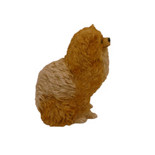 Brown Pomeranian, Sitting Figurine Pet Cremation Urn