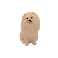 White Pomeranian, Sitting Figurine Pet Cremation Urn