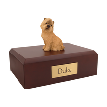 Tan Cairn Terrier, Sitting Figurine Pet Cremation Urn