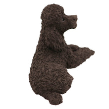 Black Poodle, Lying Down Figurine Pet Cremation Urn