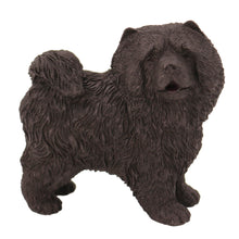Black Chow Chow, Fluffy Coat Figurine Pet Cremation Urn