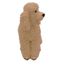 White Poodle, Sitting Figurine Pet Cremation Urn